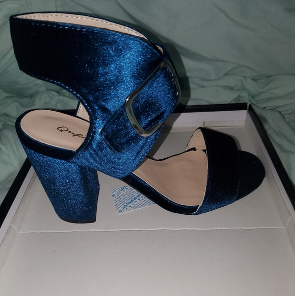Qupid Shoes - NIB Dark teal blue sandals by Qupid